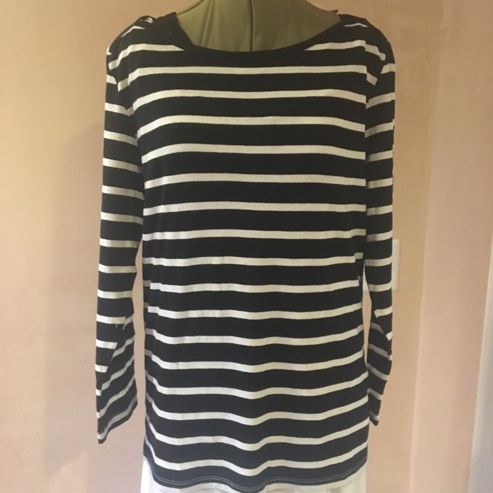 J.Crew striped long sleeve shirt